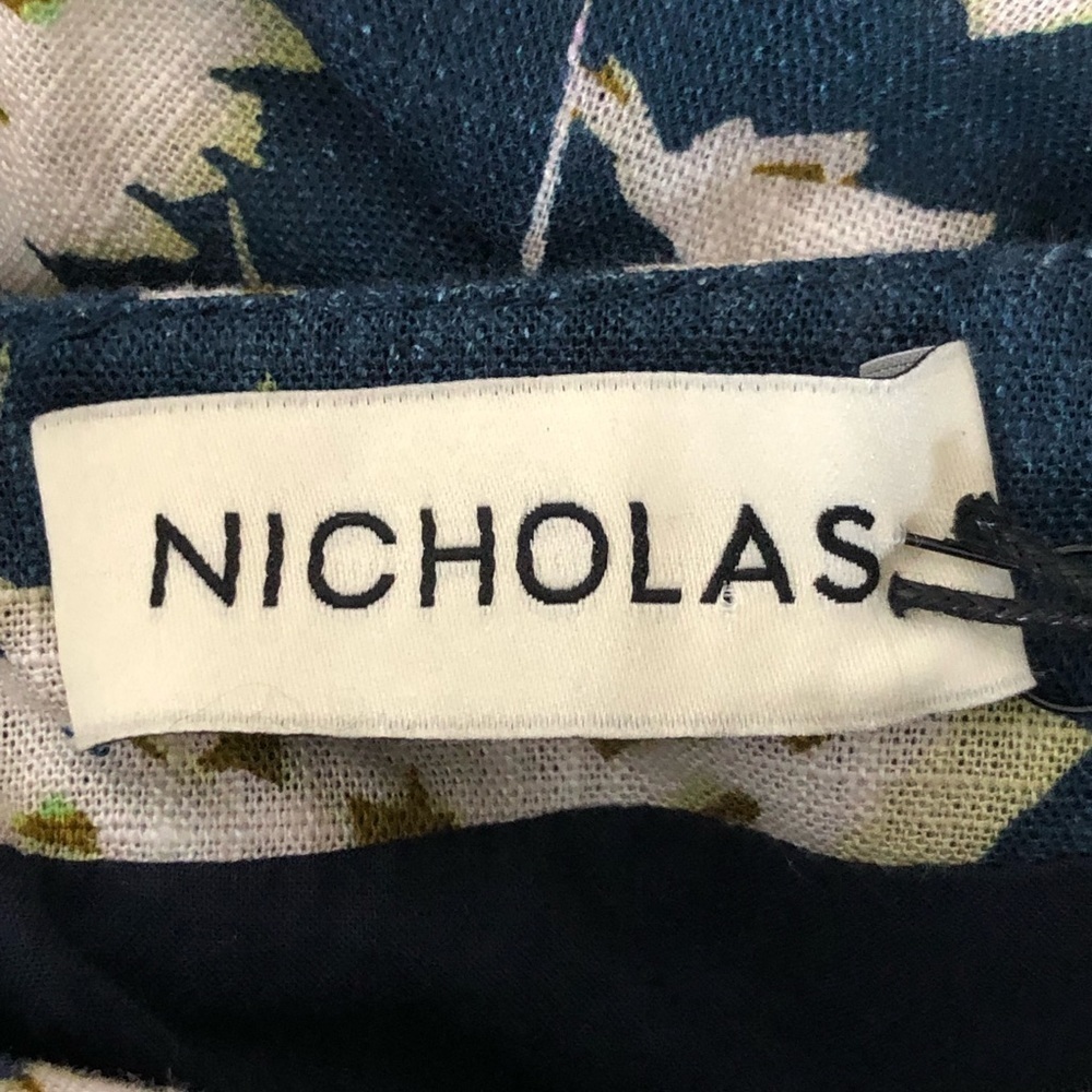 Nicholas Haisley Fan floral linen midi dress - Picture 7 of 12